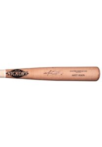 2019 Matt Olson Oakland Athletics Game-Used & Autographed Bat