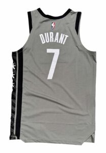 2020-21 Kevin Durant Brooklyn Nets Statement Game-Used Jersey