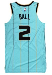 2020-21 LaMelo Ball Charlotte Hornets Rookie Game-Used Jersey