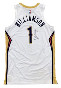 2020-21 Zion Williamson New Orleans Pelicans Game-Used & Signed Jersey