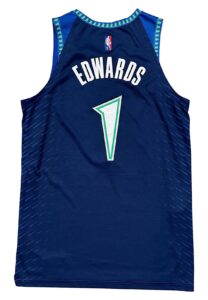 2021-22 Anthony Edwards Minnesota Timberwolves Game-Used City Edition Jersey