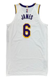 2021-22 LeBron James LA Lakers Game-Used Jersey