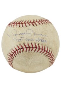 6/28/2009 Mariano Rivera 500th Save Game Autographed Baseball