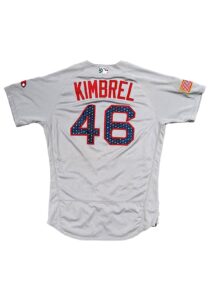 7/2/2018 Craig Kimbrel Boston Red Sox Game-Used Jersey