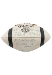 9/12/1964 NY Jets Team Signed Football