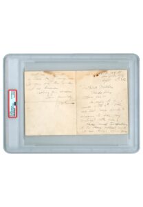 9/15/1910 John J. McGraw Handwritten & Signed Letter