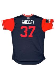 9/25/2017 Ron “SWEET” Washington Atlanta Braves Coach-Worn Players Weekend Jersey