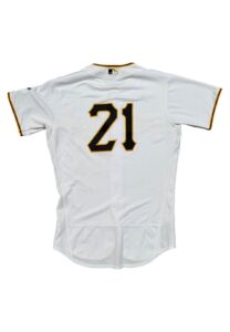 9/9/2020 J.T. Brubaker Pittsburgh Pirates Game-Used Jersey