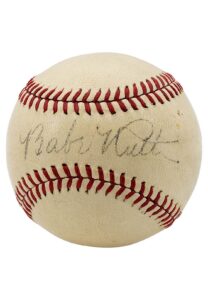 Babe Ruth Single-Signed ONL Baseball