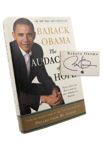 Barack Obama “The Audacity of Hope” Signed Book