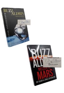 Buzz Aldrin “Mission to Mars” & “Magnificent Desolation” Signed Books