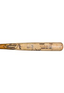 Carlos Delgado Toronto Blue Jays Game-Used & Autographed Bat