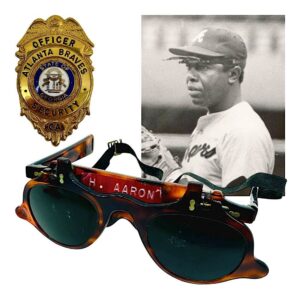 Circa 1970 Hank Aaron Atlanta Braves Player-Worn Flip Sunglasses