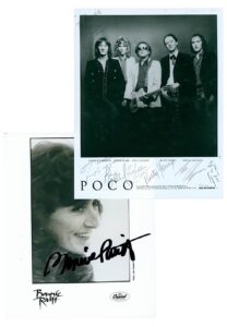 Country Rock Autographed 8×10 Lot – Bonnie Raitt and Poco