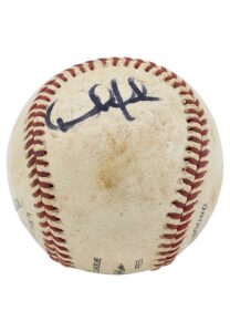 Derek Jeter Game-Used & Signed OSAL Minor League Baseball