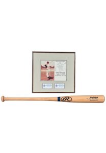 Duke Snider Autographed Bat & Framed Display