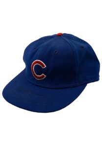 Early 1970s Joe Pepitone Chicago Cubs Game-Used & Signed Hat