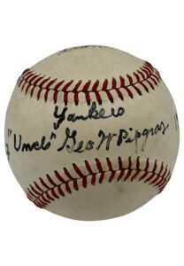 George Pipgras Single-Signed & Personalized OAL Baseball