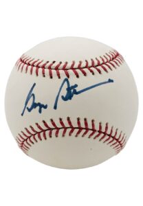 George Steinbrenner Autographed Baseball & Yankees TLS