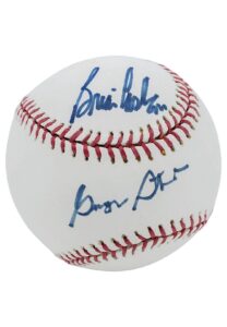 George Steinbrenner & Brian Cashman Dual Signed Baseball