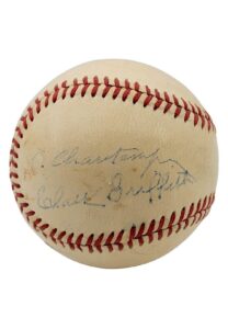 Glenn L. Martin, Clark Griffith & Others Signed Game-Used Reach Baseball