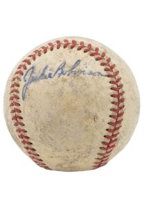 Jackie Robinson Single-Signed Baseball