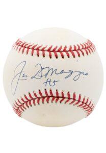 Joe DiMaggio Single-Signed Baseball