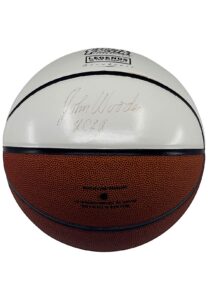 John Wooden Single-Signed Basketball