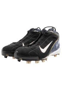 Jorge Posada NY Yankees Game-Used & Autographed Cleats