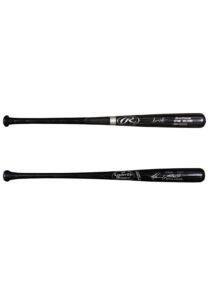 Ken Griffey Jr & Bernie Williams Signed Model Bats