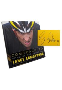 Lance Armstrong ‘Comeback 2.0’ Signed Book