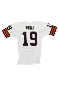 Late 1980s Bernie Kosar Cleveland Browns Game-Used & Autographed Durene Jersey