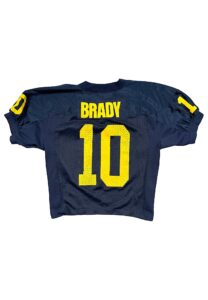 Late 1990s Tom Brady Michigan Wolverines Game-Used Jersey 