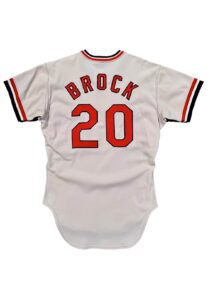 Lou Brock St. Louis Cardinals Game-Used & Autographed Jersey