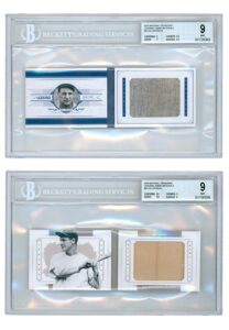 Lou Gehrig Panini National Treasures #2 & #5