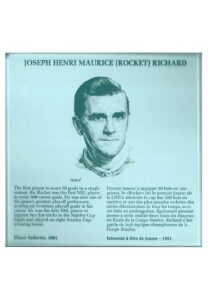 Maurice “Rocket” Richard Hockey Hall of Fame Plaque