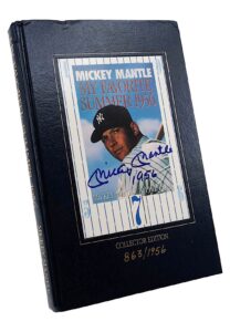 Mickey Mantle ‘My Favorite Summer 1956’ Autographed Book