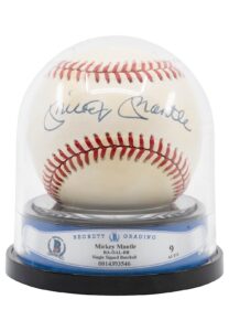 Mickey Mantle Single-Signed OAL Baseball