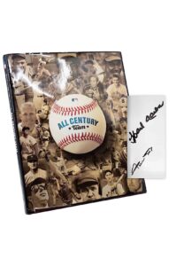 MLB All-Century Book Signed by Aaron & Mays