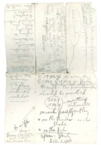 Moe Berg Baseball Player/US Government Spy Handwritten Notes