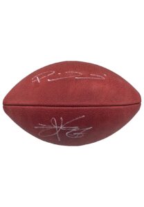 Patrick Mahomes & Travis Kelce Autographed SB LVII Football