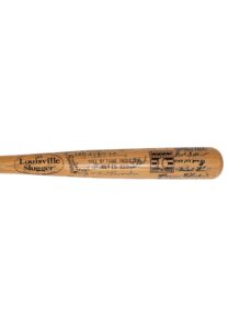 Reggie Jackson’s Personal 2010 Hall of Fame Induction Signed Bat