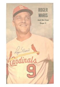 Roger Maris Autographed Magazine Clipping