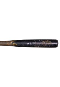 Ronny Mauricio NY Mets Minor League Game-Used & Autographed Bat