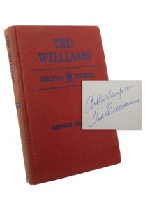 Signed Copy of ‘Ted Williams’ by Arthur Sampson