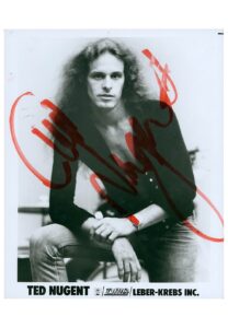 Ted Nugent Autographed 8×10