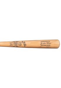 Willie Mays Autographed Personal Model Bat