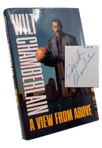 Wilt Chamberlain “A View From Above” Signed Book