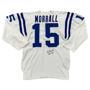 Late 1960s Earl Morrall Baltimore Colts Game-Used & Autographed '1968 MVP' Durene Jersey (Likely MVP Season • JSA)